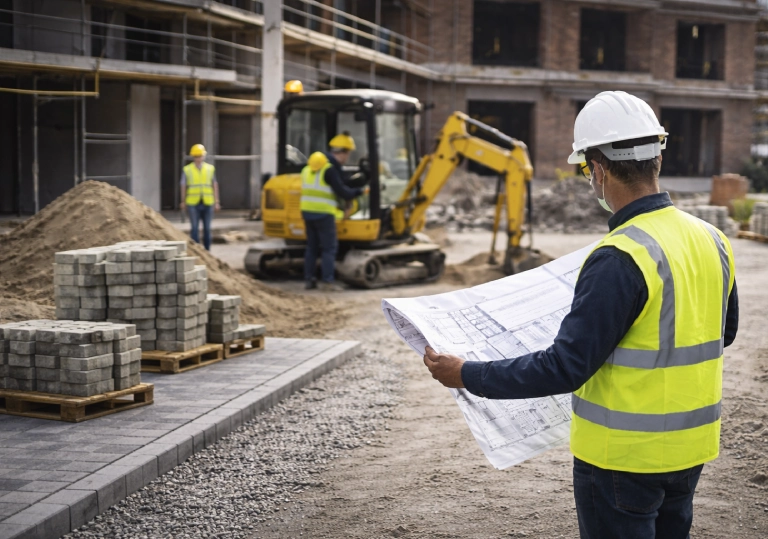 Układanie kostki brukowej